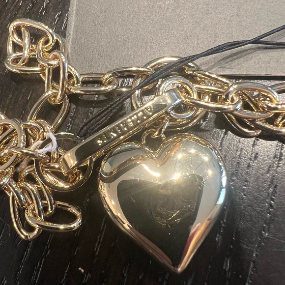 NWT All saints puffy heart pendant necklace - Picture 3 of 4